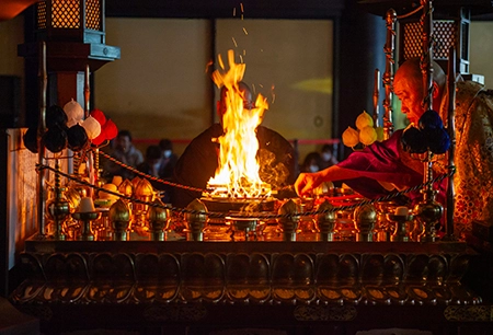 御護摩祈祷の様子