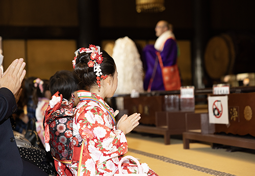 七五三祝祷の様子