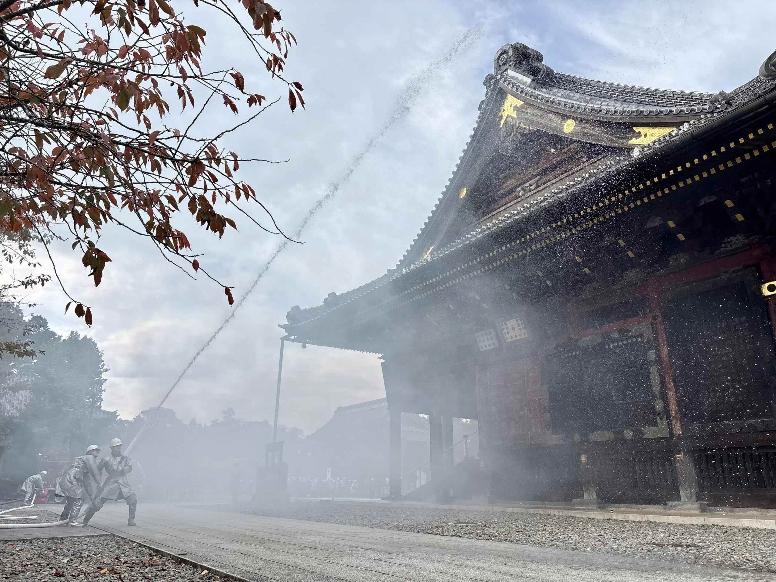 秋の全国火災予防運動 消防訓練 | 大本山成田山新勝寺