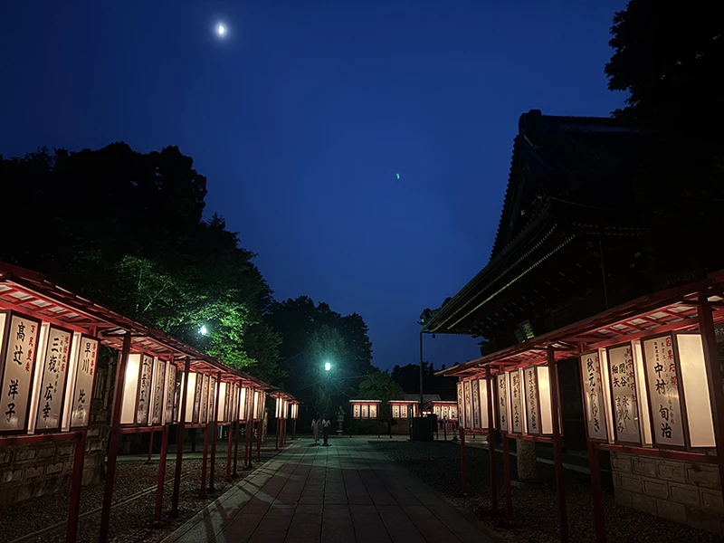 成田山祇園会 幻想的な景色